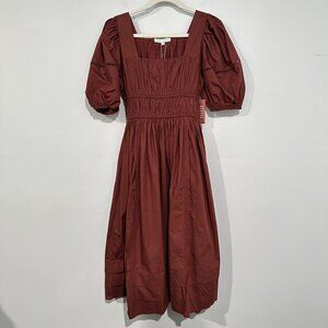 Ivy City Co Brooklyn Dress Spice Midi Puff Sleeves Cottagecore Prairie